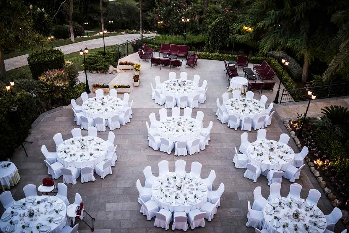 wedding in castillohotel son vida tables