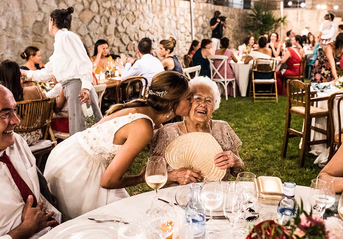 "ALT"wedding photographers in mallorca kiss grandma