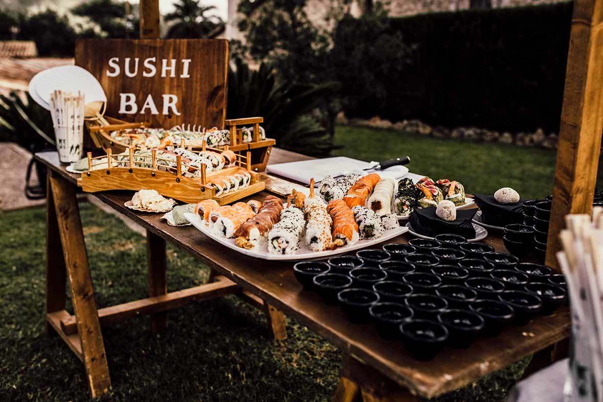 "ALT"wedding reportage inmallorca sushi station