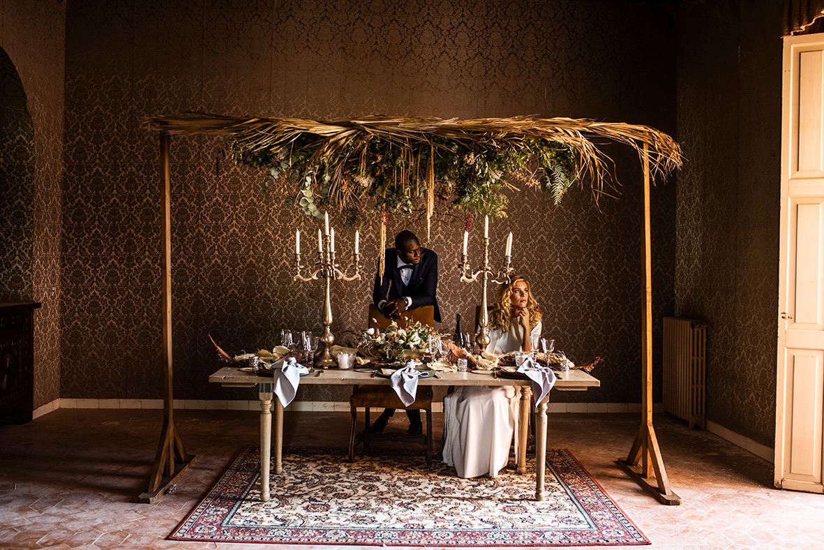 "ALT"sustainable editorial in mallorca bridal table"