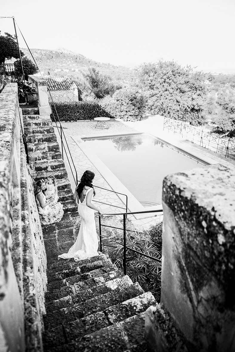 "ALT"boda en finca Son Togores vista de la piscina"