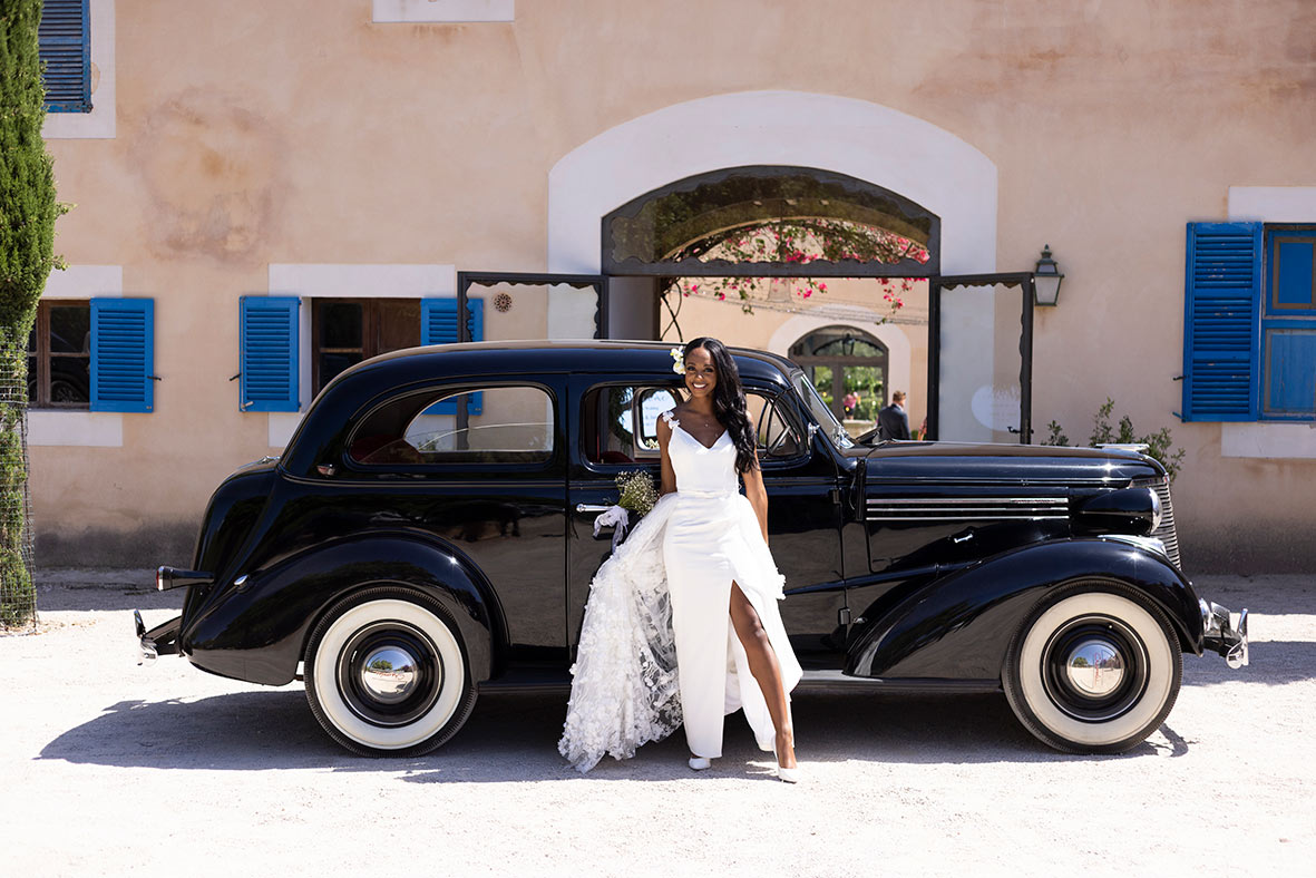 "ALT"boda de destino en Mallorca coche"