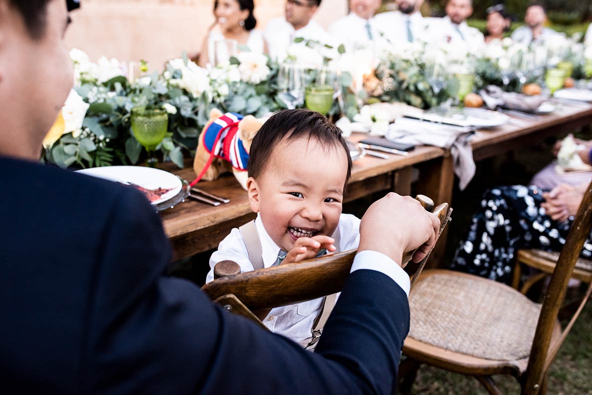 "ALT"boda filipina en Mallorca niño banquete"