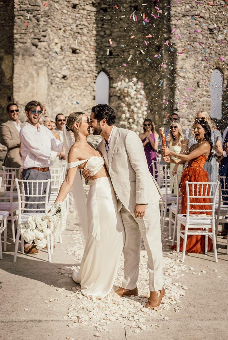 "ALT"boda en la costa amalfitana salida ceremonia"