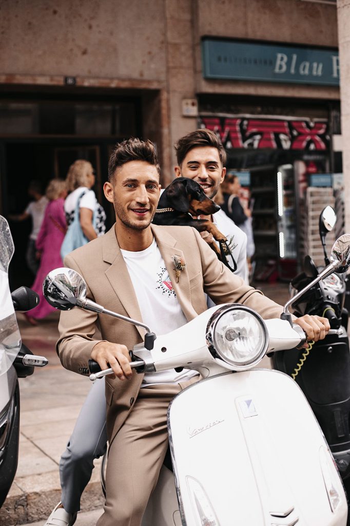 "ALT"boda en mhares sea club mallorca vespa"