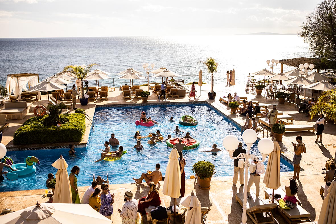 "ALT"boda en mhares sea club mallorca piscina vista"