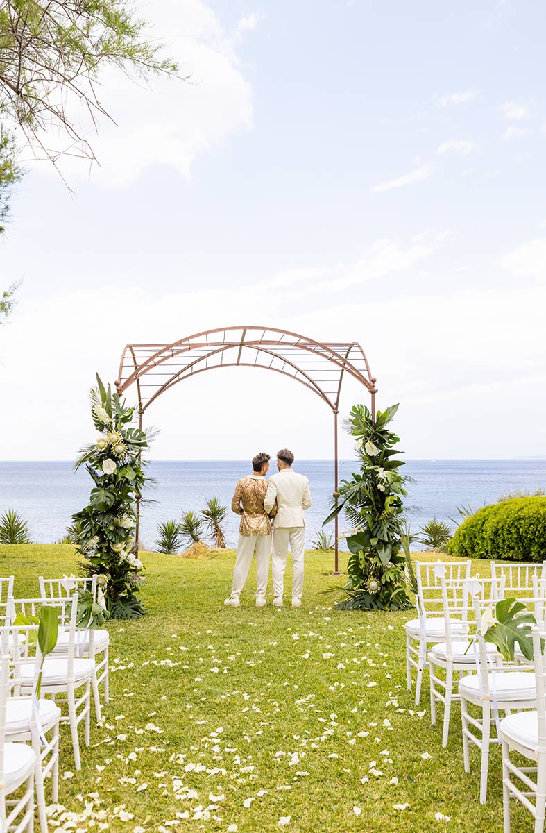 "ALT"boda en mhares sea club mallorca altar"