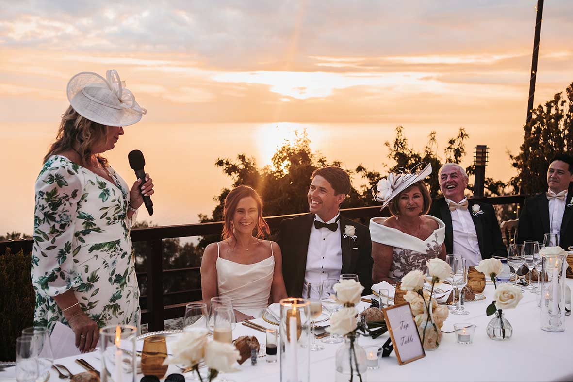 "ALT"boda en son marroig deia mallorca sol detras banquete"