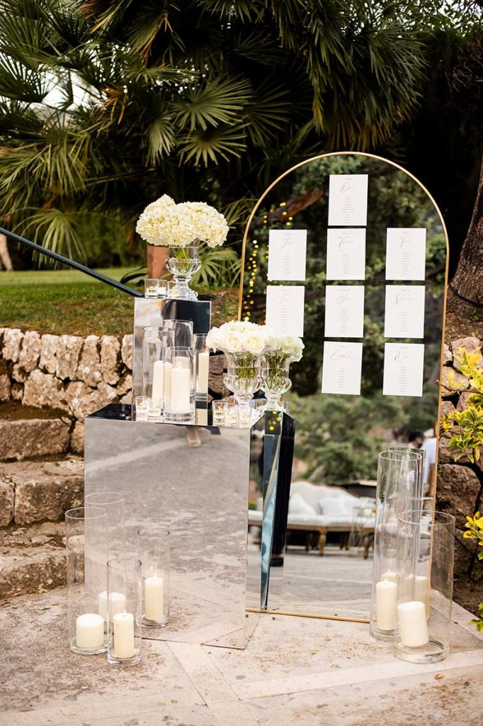 "ALT"boda coreana en finca comassema mallorca espejos sitting plan"