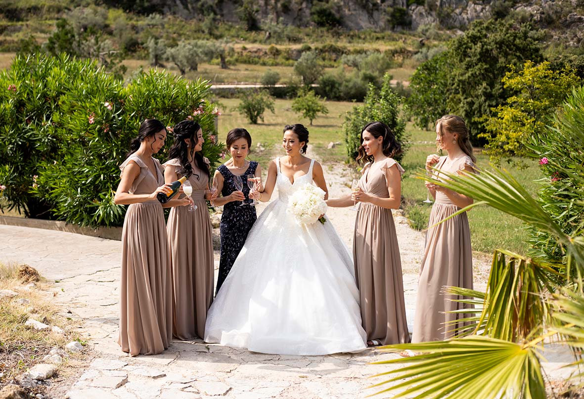 "ALT"boda coreana en finca comassema mallorca brindis bridesmaids"