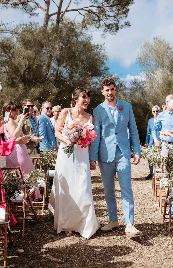 "ALT"boda inglesa en mallorca pareja salida ceremonia"