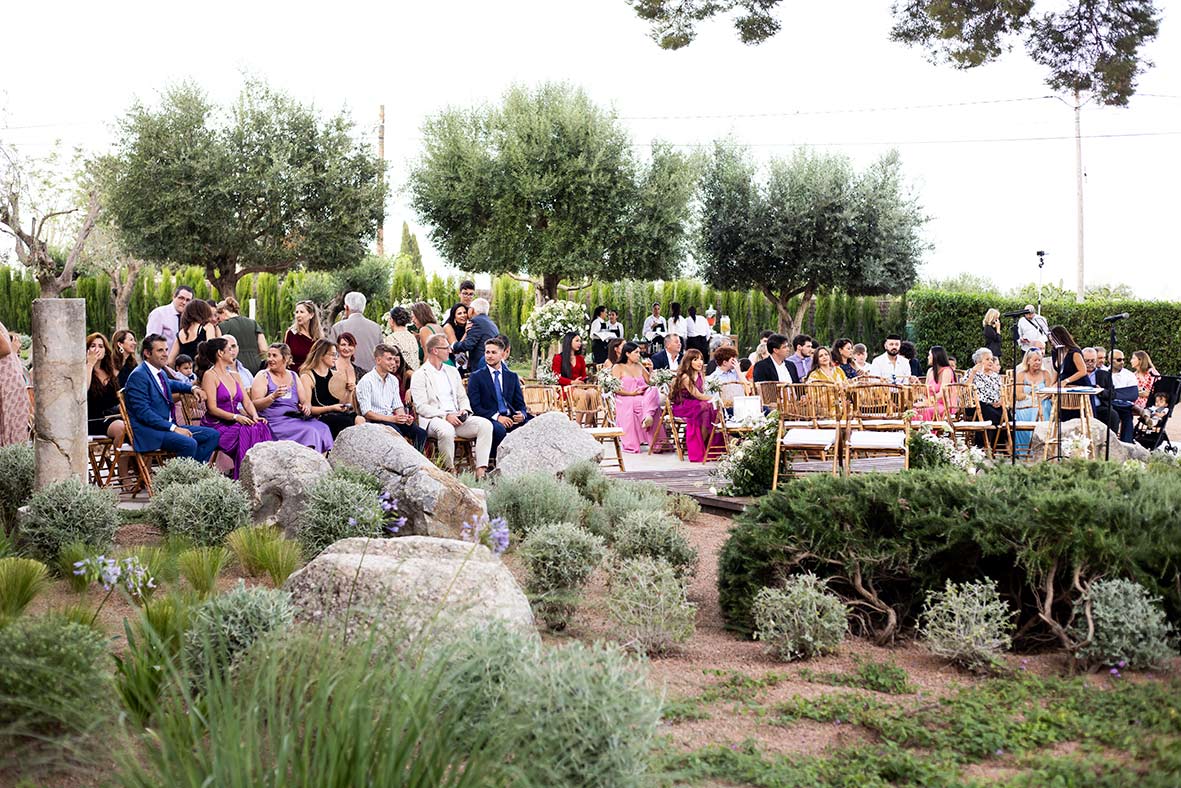 "ALT"fotógrafo de boda en finca morneta zona ceremonia llena"