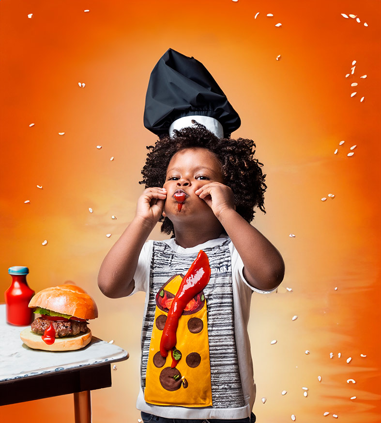 "ALT"fotografo para book a niños mallorca ketchup"