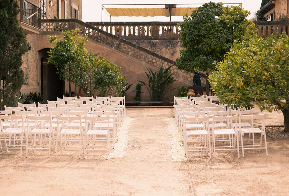 "alt"boda en finca son mir mallorca zona ceremonia"