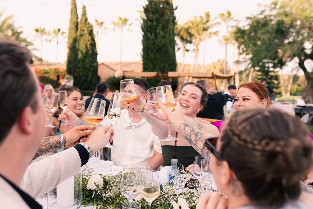 "alt"boda en finca son mir mallorca brindis cena"