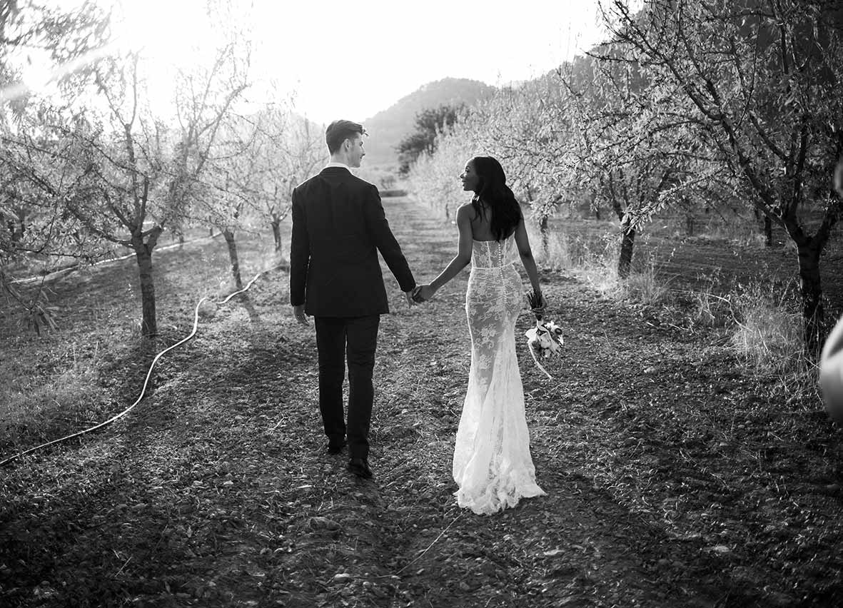 "alt"luxury wedding mallorca finca son togores bw"