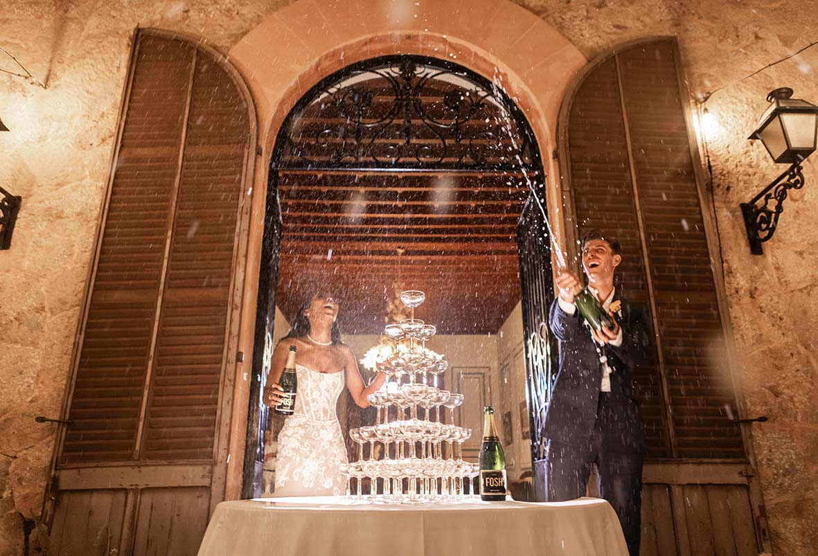 "alt"luxury wedding mallorca finca son togores cava"