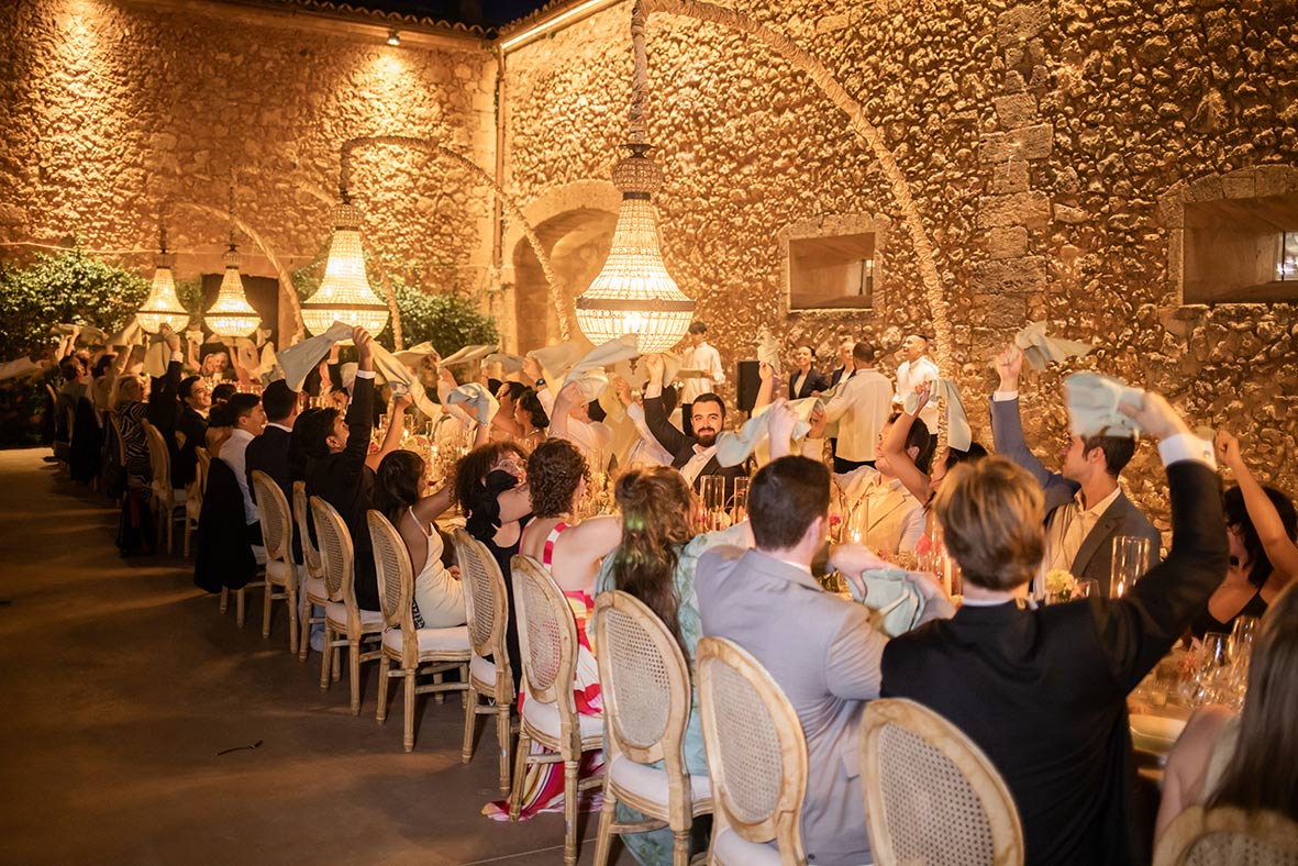 "alt"boda en finca son veri mallorca servilletas"