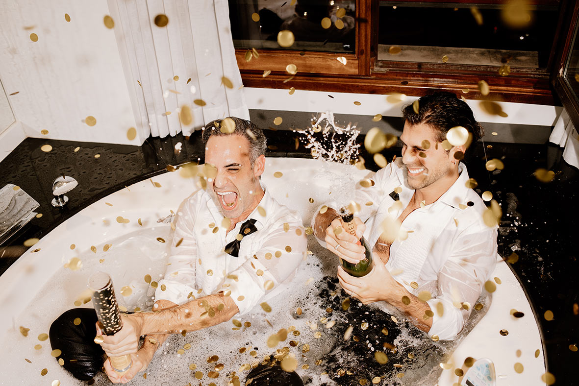 "alt"wedding photographer mallorca moet and confetti"