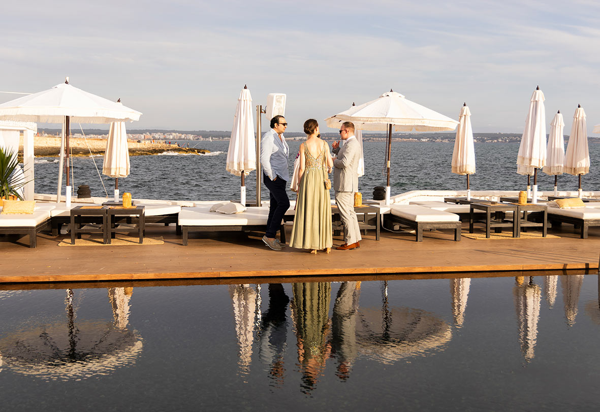 "alt"lugares para celebrar antes de la boda en mallorca puro beach piscina"